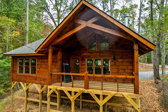 a front view of a house with balcony