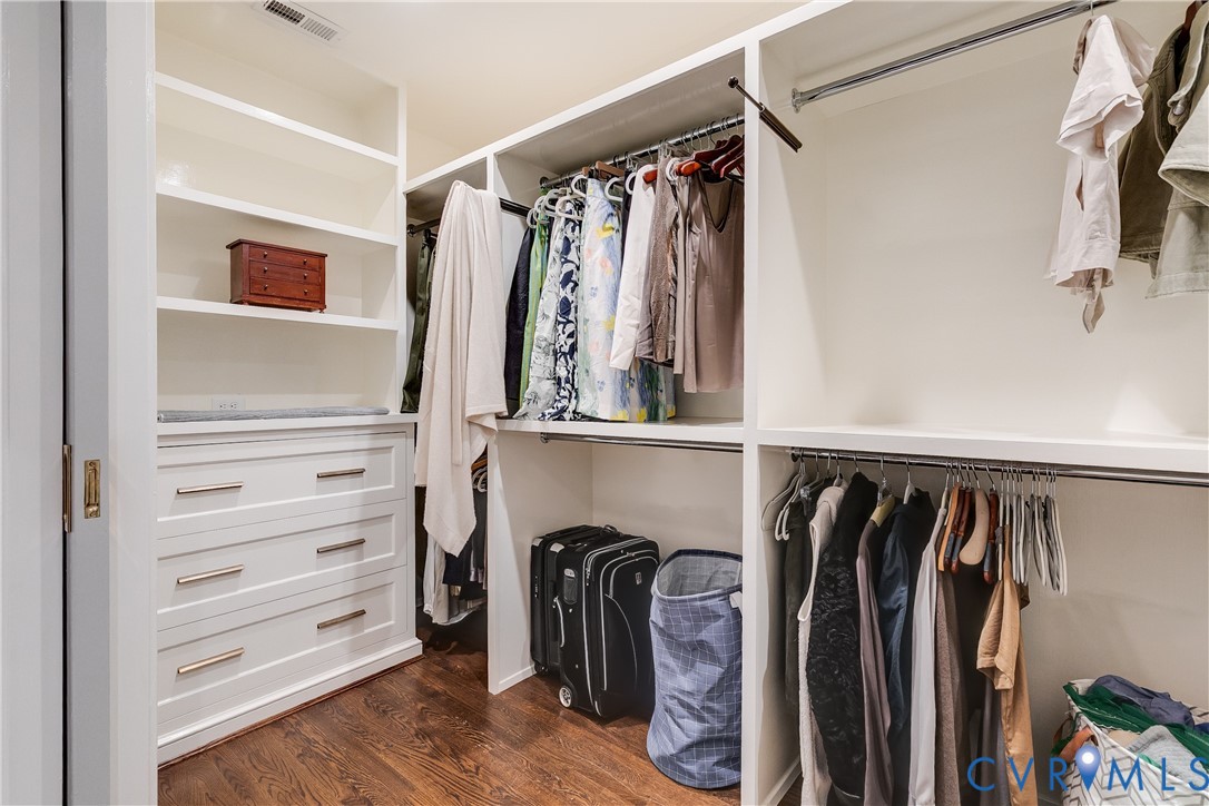 6 Berkshire Road Richmond, VA 23221 - Photo 44 of 66 a view of walk in closet with clothes and shoes