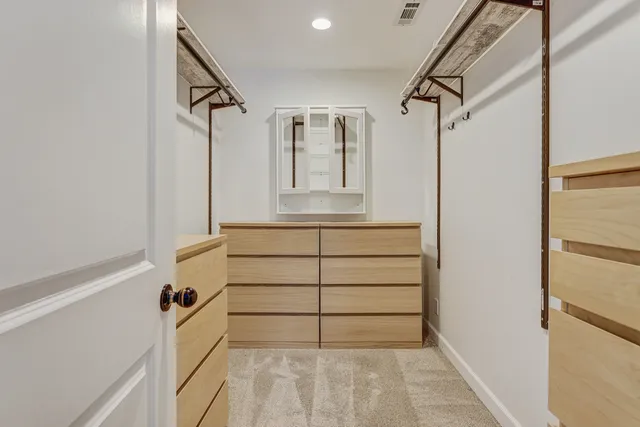 a view of walk in closet
