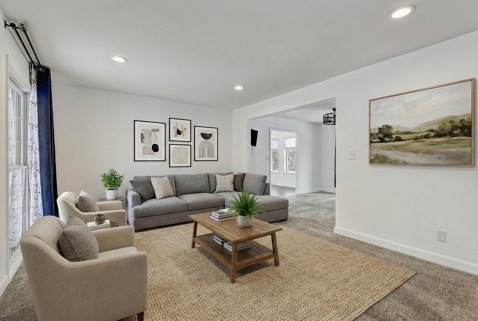 3901 Weathervane Lane Crystal Lake, IL 60012 - Photo 4 of 36 a living room with furniture and a painting on the wall
