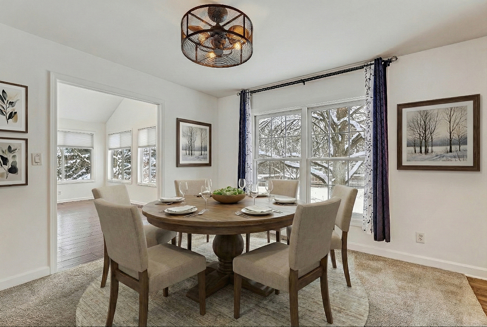 3901 Weathervane Lane Crystal Lake, IL 60012 - Photo 6 of 36 a view of a dining room with furniture window and wooden floor