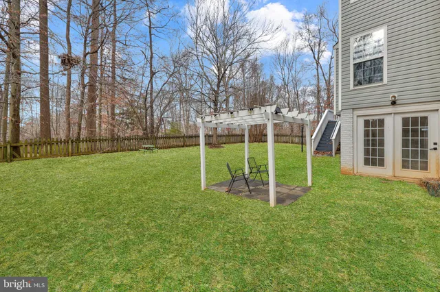 a view of outdoor space with garden and entertaining space