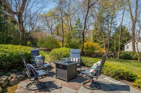 a outdoor space with furniture