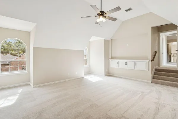 en view interior of the house and workspace