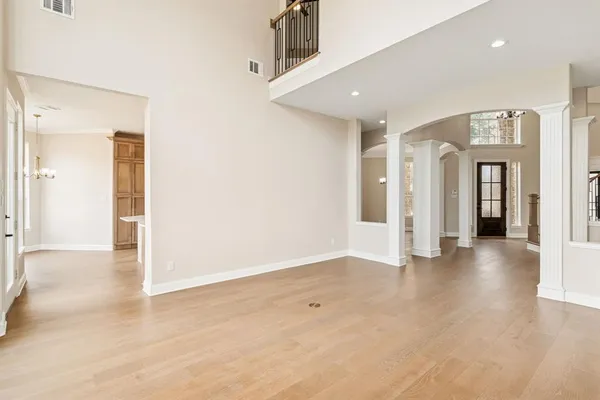 a view of an empty room