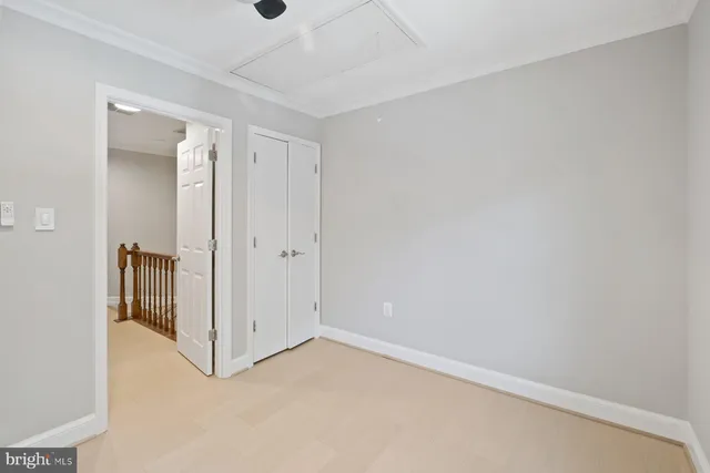 a view of an empty room