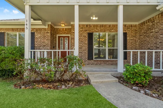 a house with a garden view