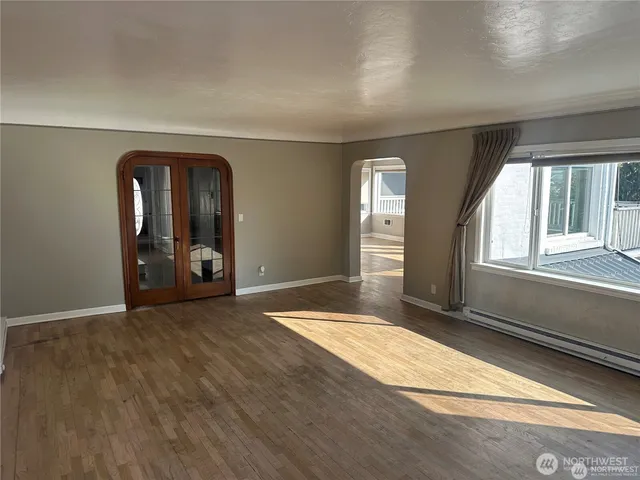 a view of wooden floor