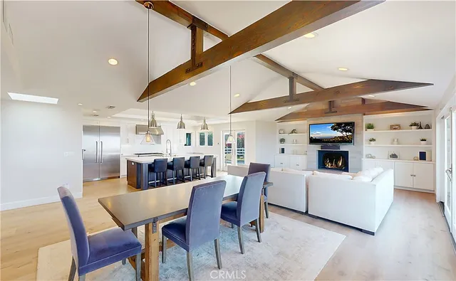 a bedroom with a bed and a lamp