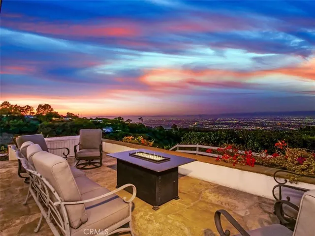 an aerial view of residential building and green space