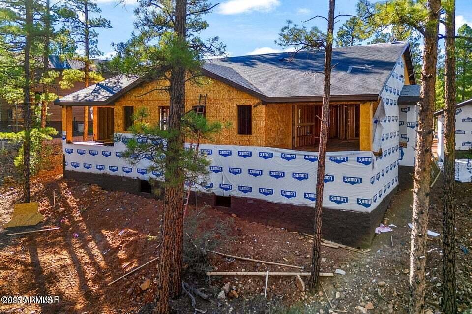 a front view of a house with parking