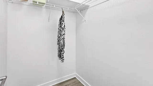 a view of a rack on the wall