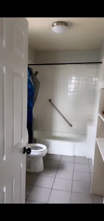 a bathroom with a toilet