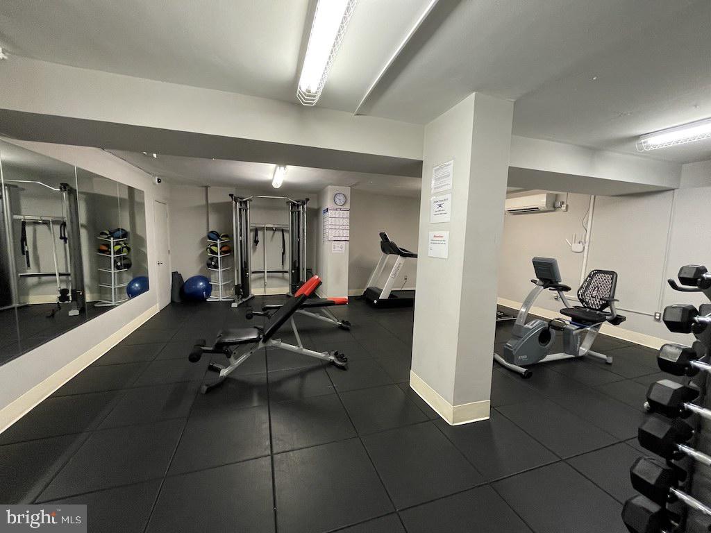 4000 Tunlaw Road Northwest, Unit 516 Washington, DC 20007 - Photo 16 of 35 a view of a room with gym equipment