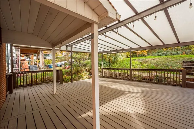 a view of a roof deck