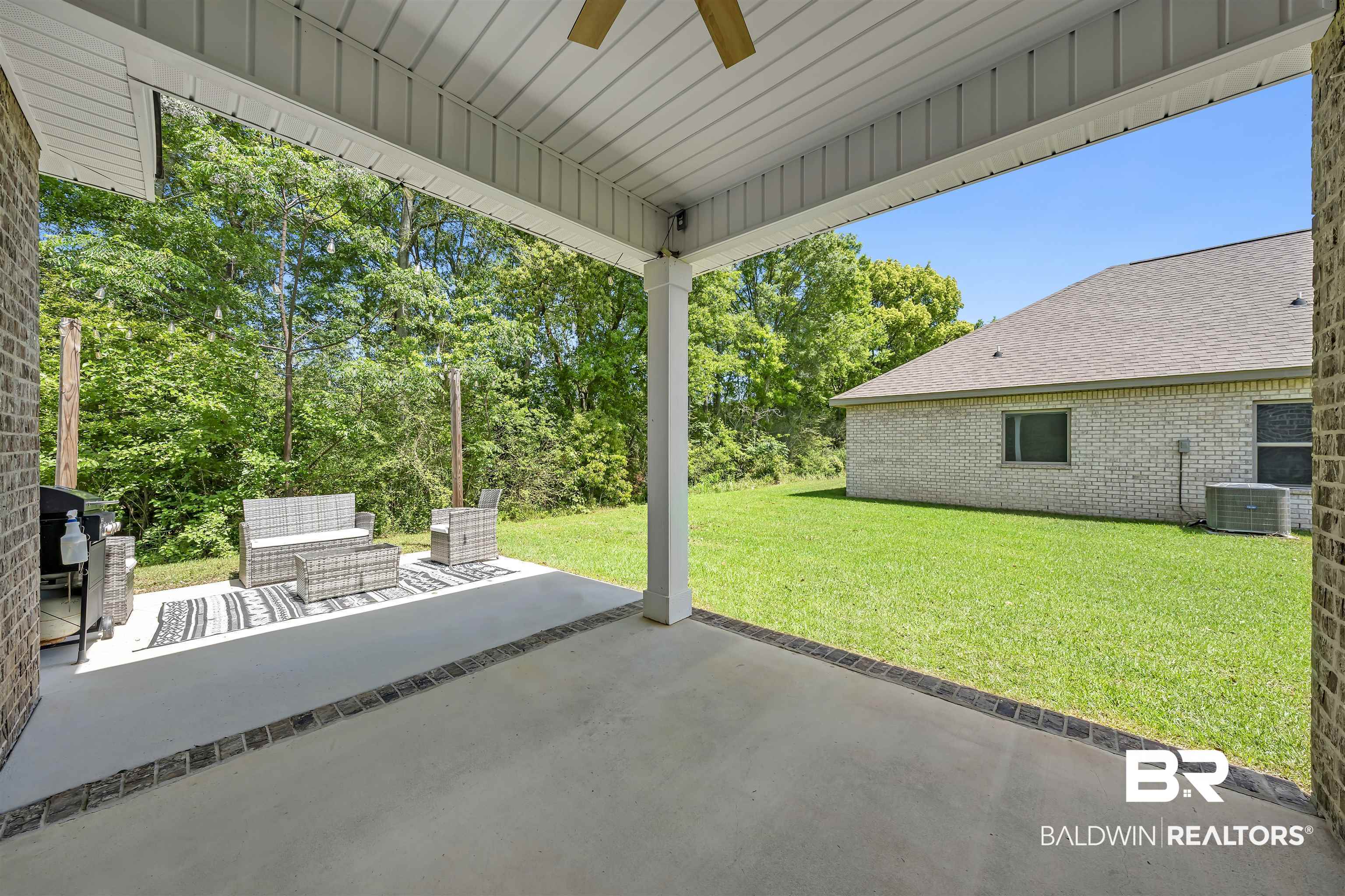 16504 Prado Loop Loxley, AL 36551 - Photo 36 of 45 View of patio featuring an outdoor lounge area and a ceiling fan