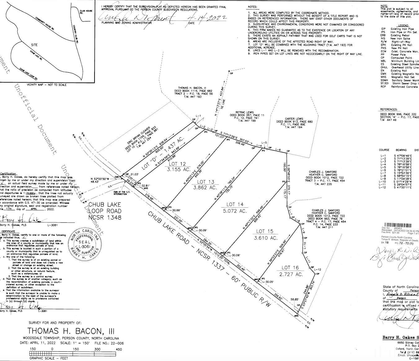 Lot 14 Chub Lake Road Roxboro, NC 27574 - Photo 2 of 2 Gallery Image 2