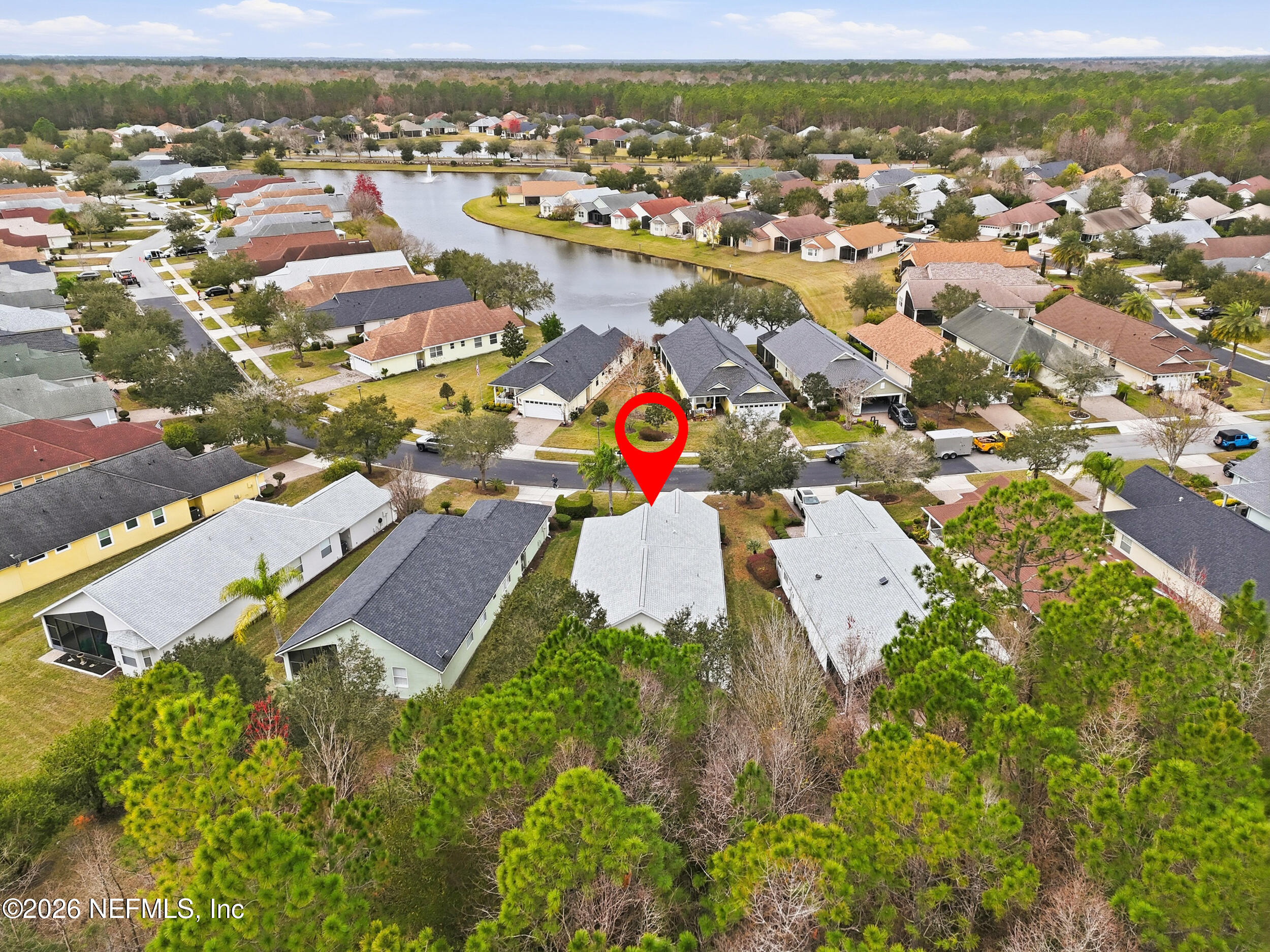 720 Copperhead Circle St. Augustine, FL 32092 - Photo 45 of 65 an aerial view of residential houses with outdoor space