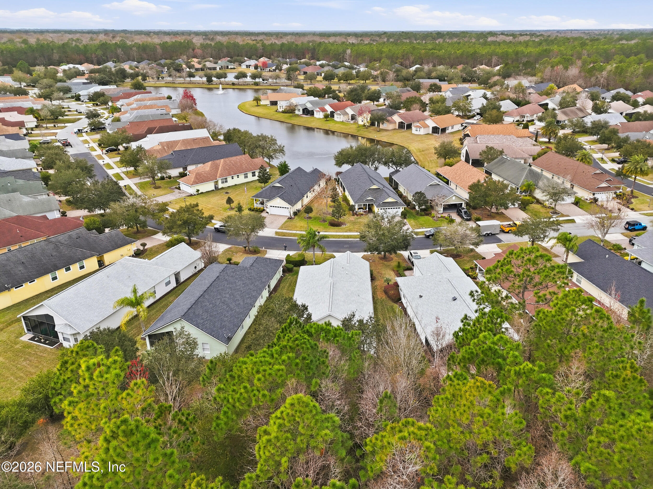720 Copperhead Circle St. Augustine, FL 32092 - Photo 46 of 65 an aerial view of residential houses with outdoor space