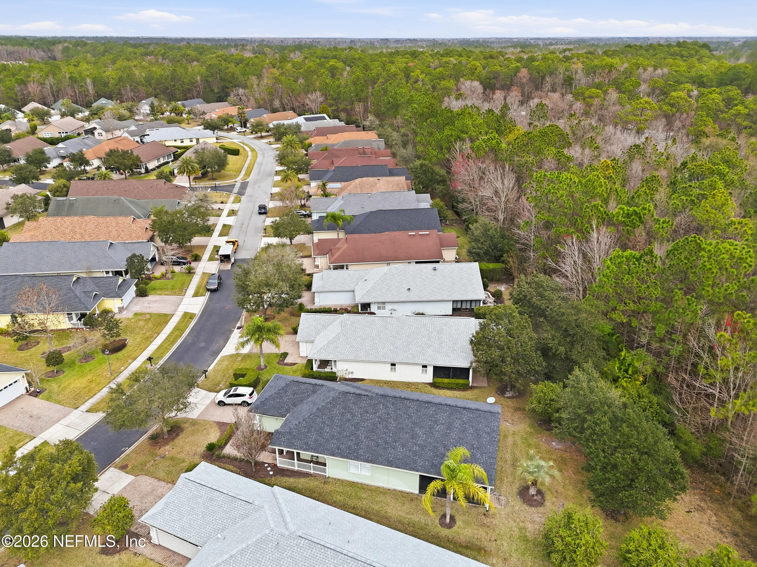 720 Copperhead Circle St. Augustine, FL 32092 - Photo 47 of 65 an aerial view of residential houses with outdoor space and swimming pool
