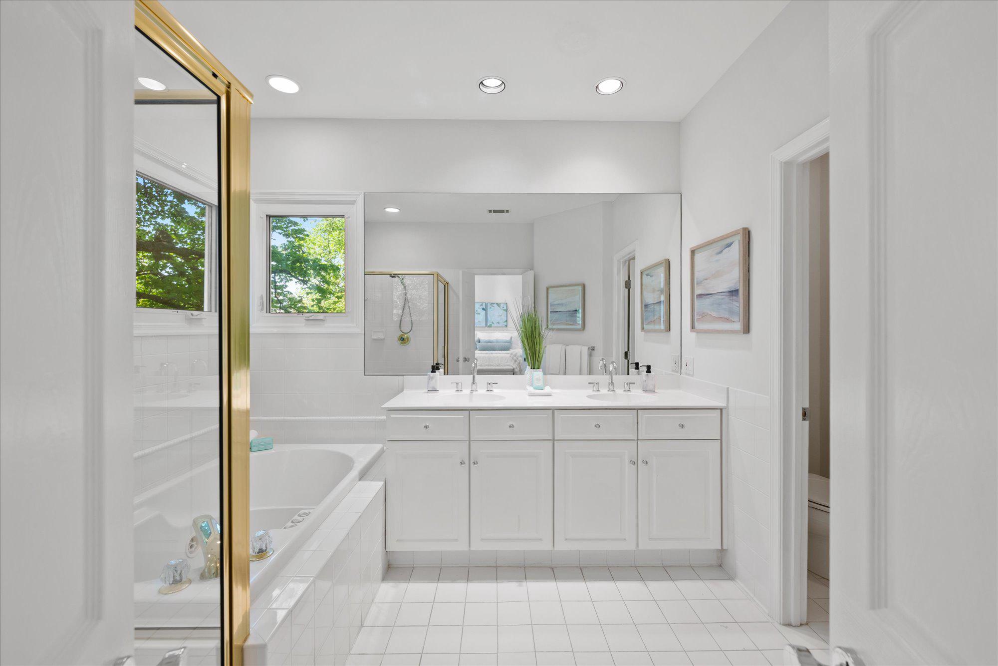 4332 Sangamore Road Bethesda, MD 20816 - Photo 18 of 28 Bright and airy primary bathroom retreat.