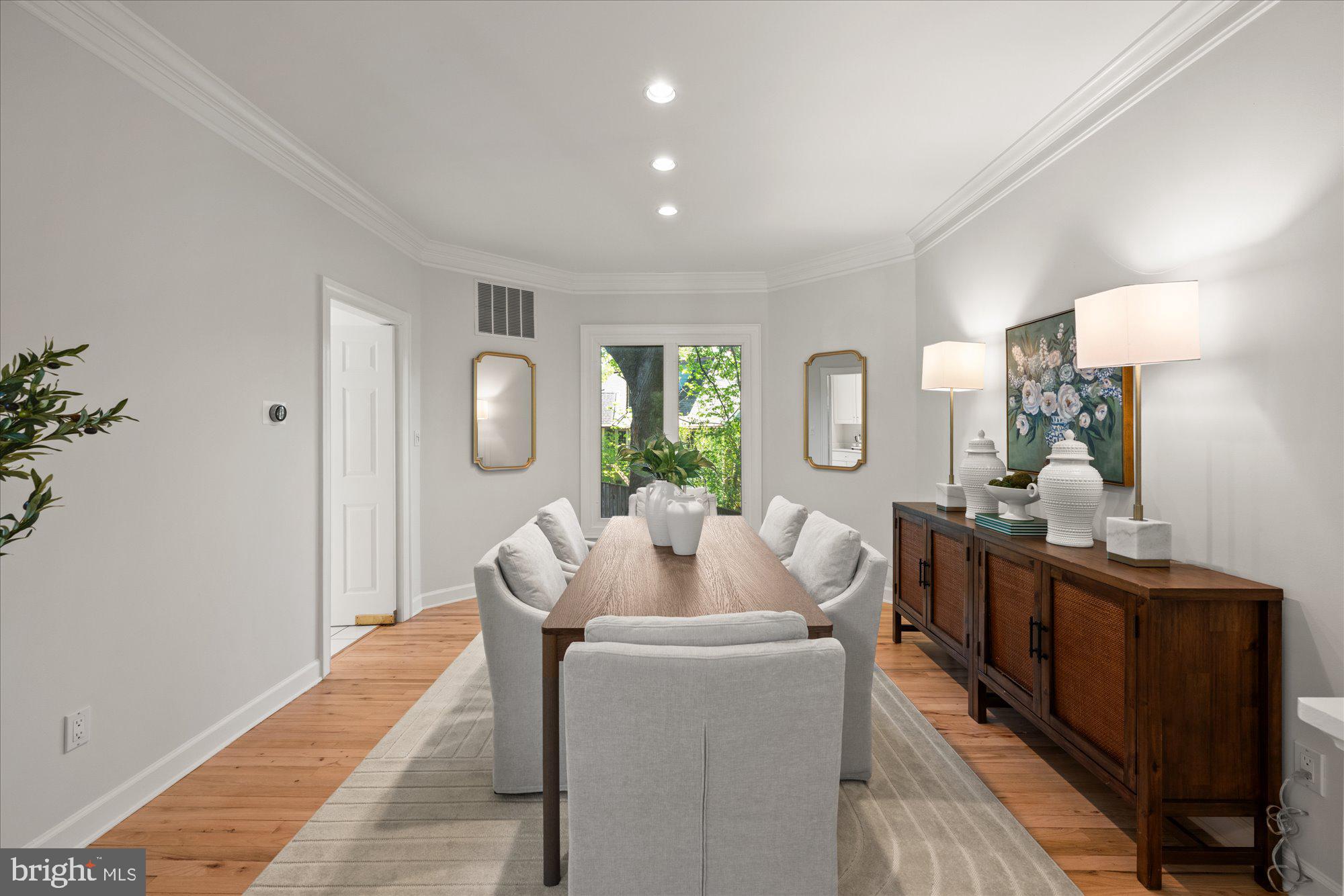 4332 Sangamore Road Bethesda, MD 20816 - Photo 7 of 28 Elegant dining space with natural light.