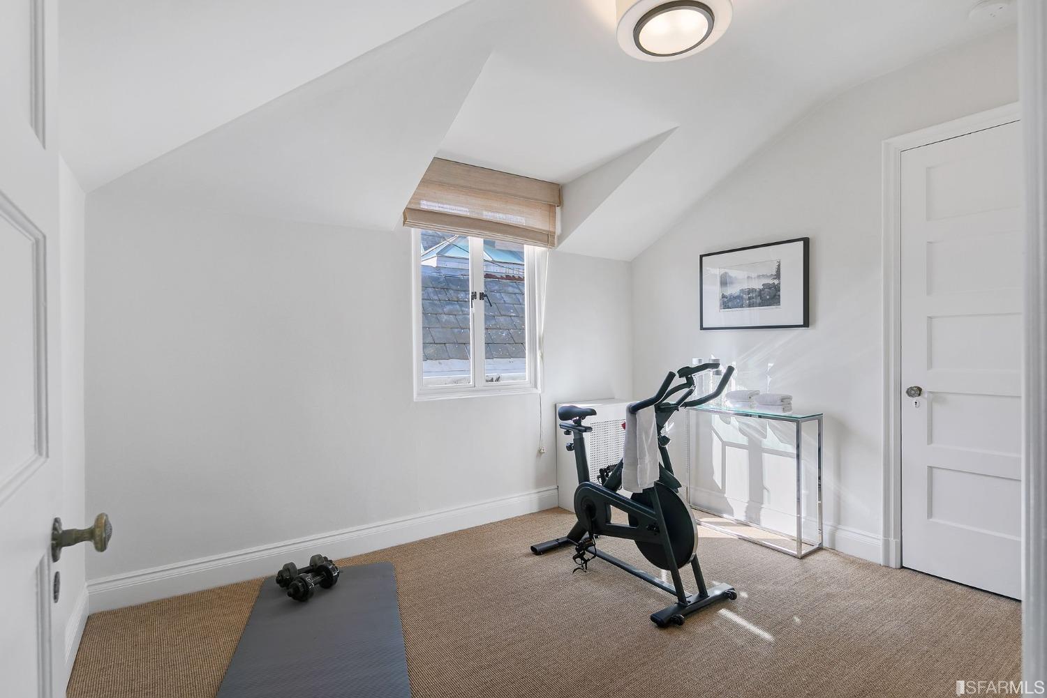 3212 Jackson Street San Francisco, CA 94118 - Photo 26 of 33 a view of a room with gym equipment