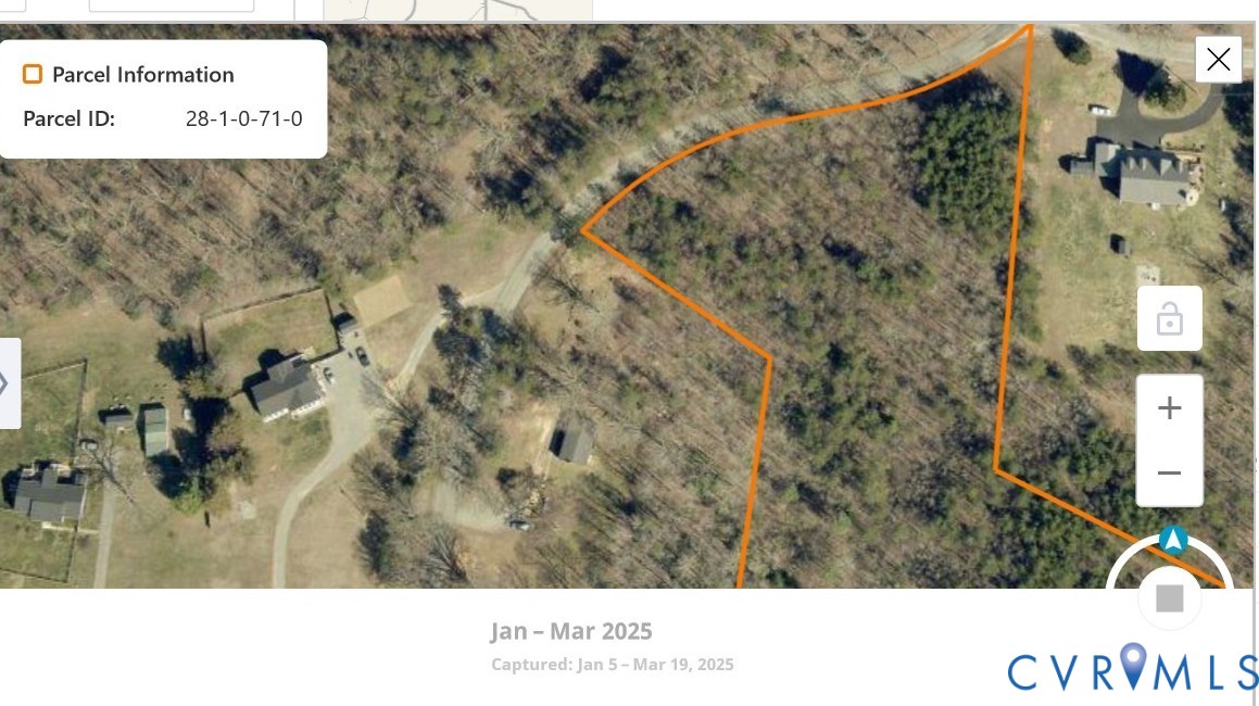 0 Riddles Bridge Road Goochland, VA 23063 - Photo 5 of 6 Parcel Information. Displaying an aerial view of t