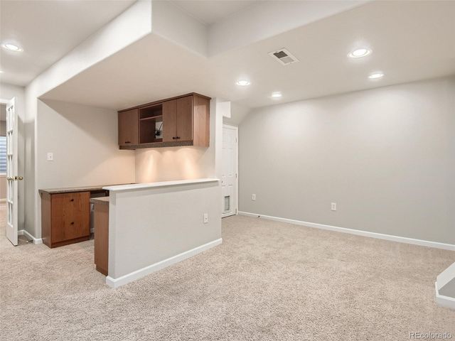 a view of yard along with trees