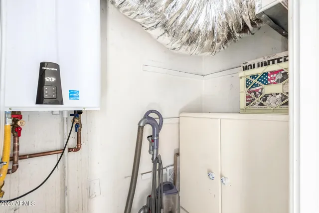 a close view of closet