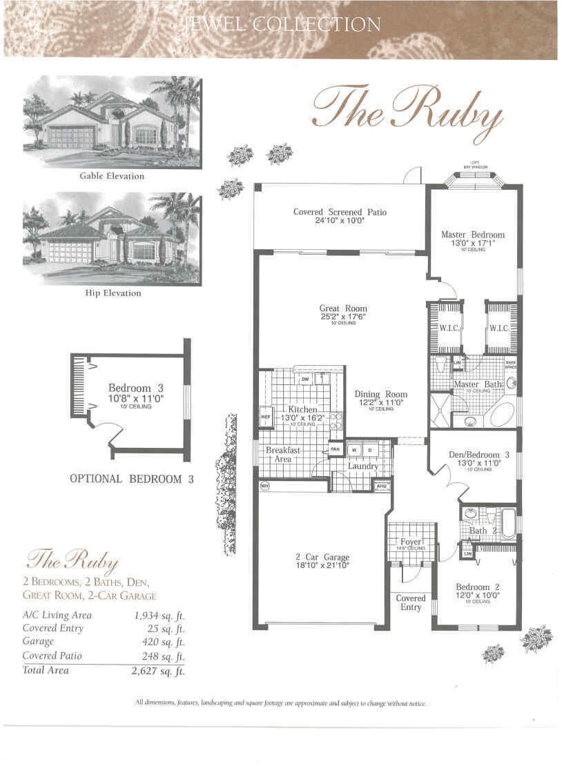 305 Springview Loop Port St. Lucie, FL 34986 - Photo 49 of 49 RUBY FLOORPLAN