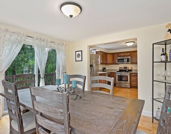 80 Hillcrest Road Waltham, MA 02451 - Photo 3 of 20 a view of a dining room with furniture and a large window