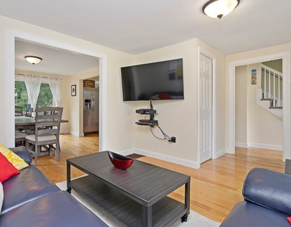 80 Hillcrest Road Waltham, MA 02451 - Photo 6 of 20 a living room with furniture and a flat screen tv