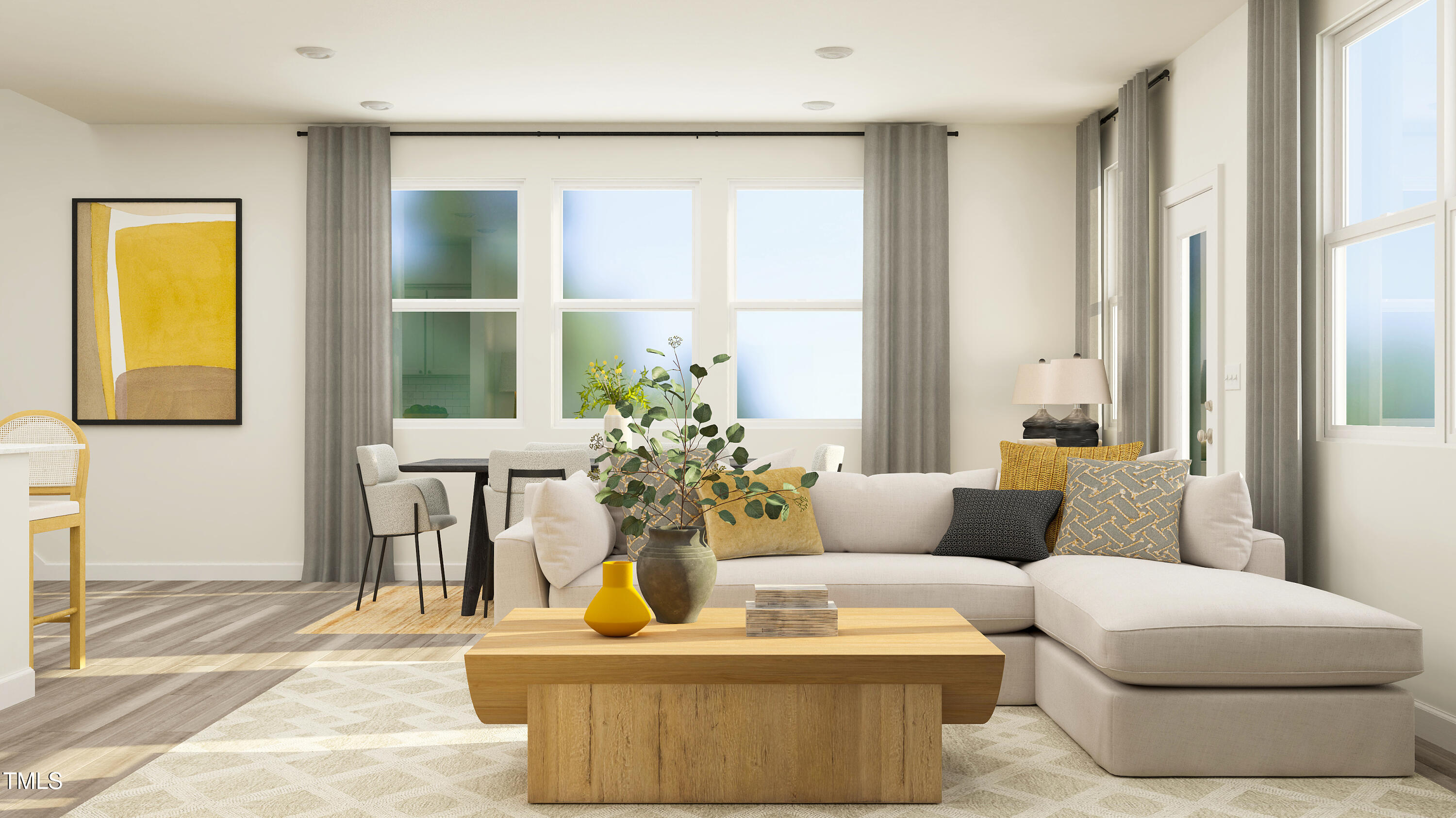 2929 Hickory Fld Drive Raleigh, NC 27616 - Photo 8 of 19 a living room with furniture and a large window