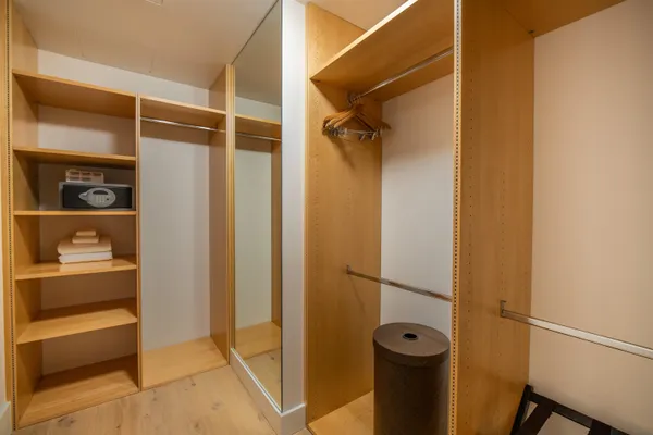 a view of walk in closet