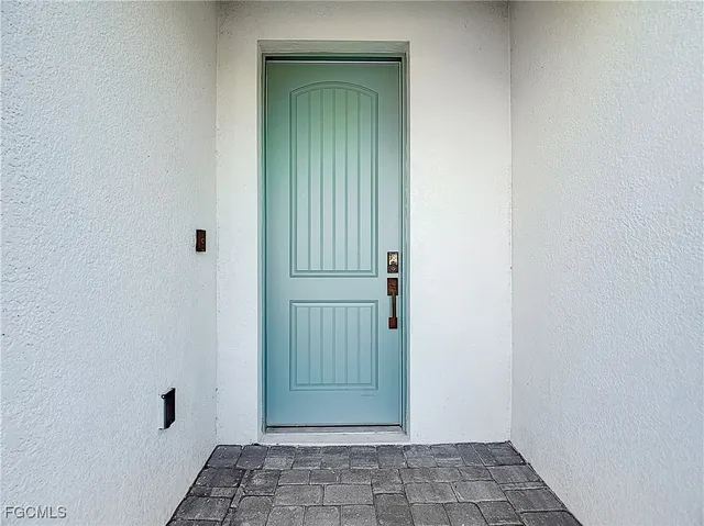 a view of front door