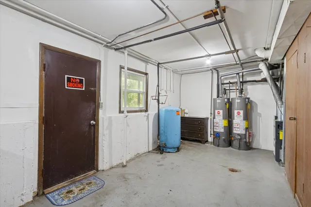 a view of a storage room