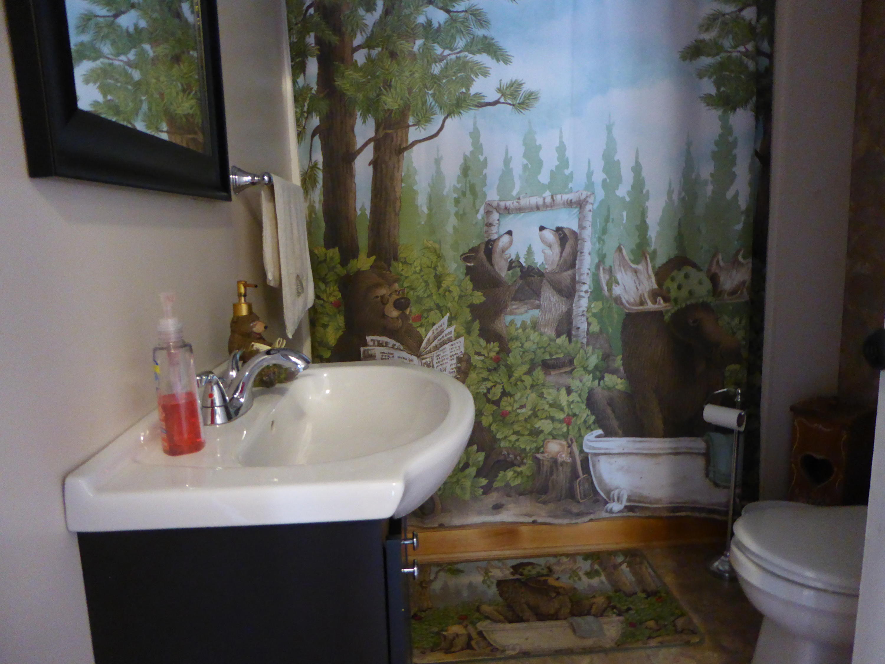 500 Hurds Branch Road Ferrum, VA 24088 - Photo 35 of 60 a bathroom with a sink toilet and mirror