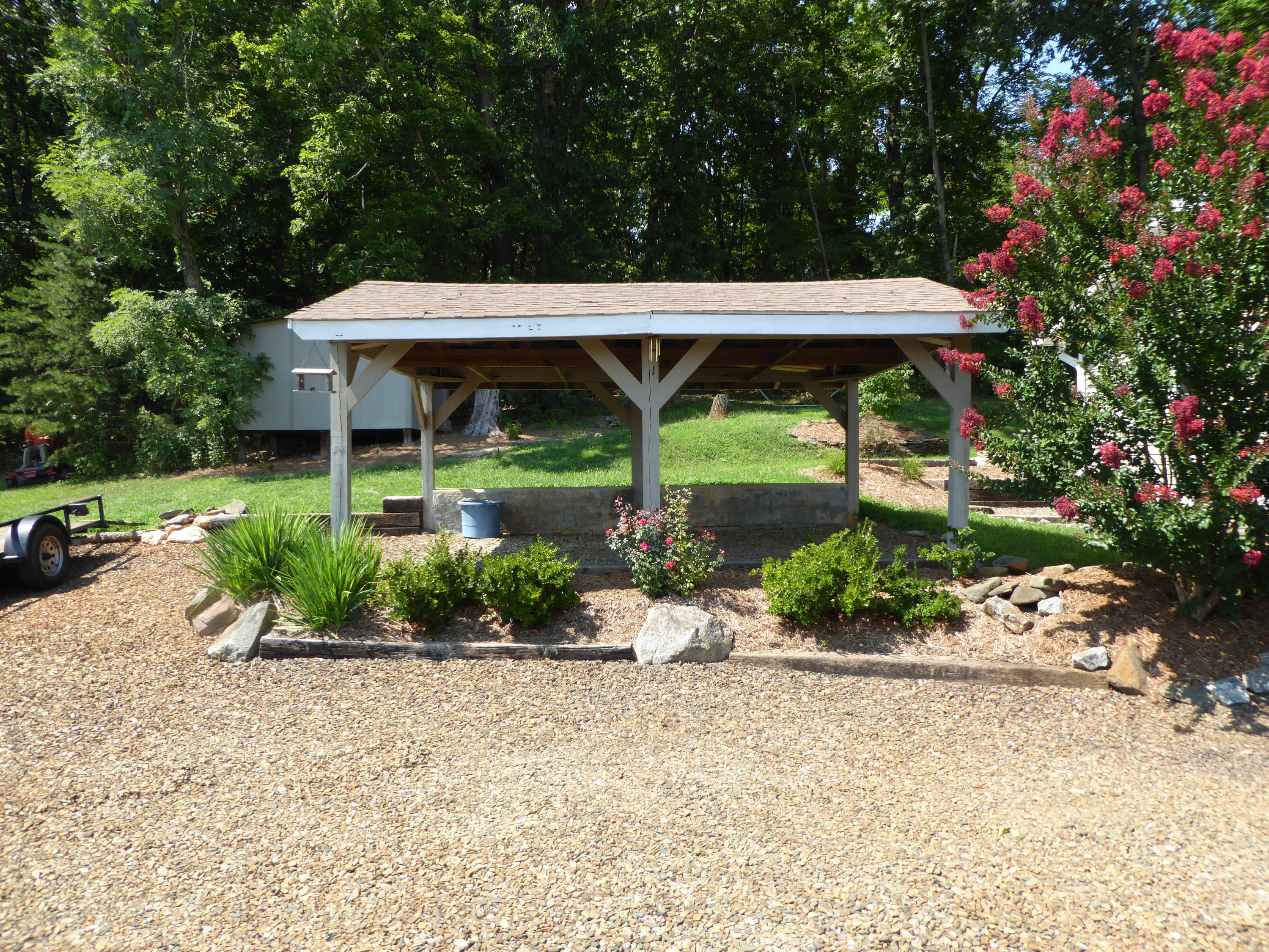 500 Hurds Branch Road Ferrum, VA 24088 - Photo 39 of 60 a view of backyard with small garden
