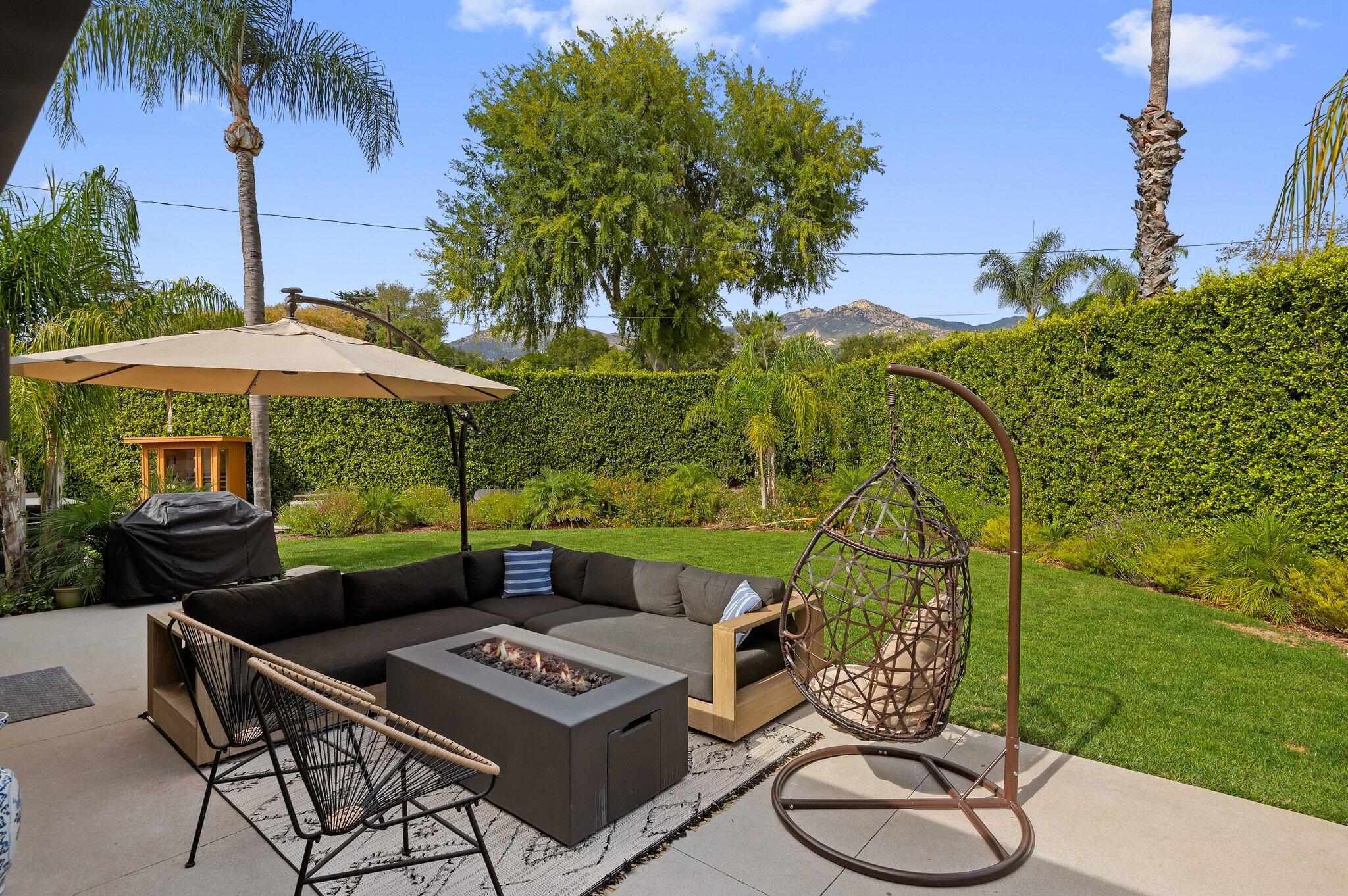 626 San Roque Road Santa Barbara, CA 93105 - Photo 15 of 45 Private back yard setting