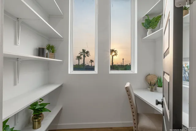 a view of workspace with window