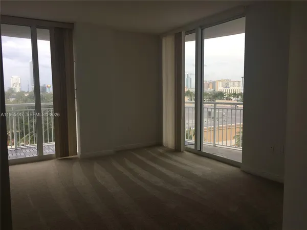 a view of an empty room