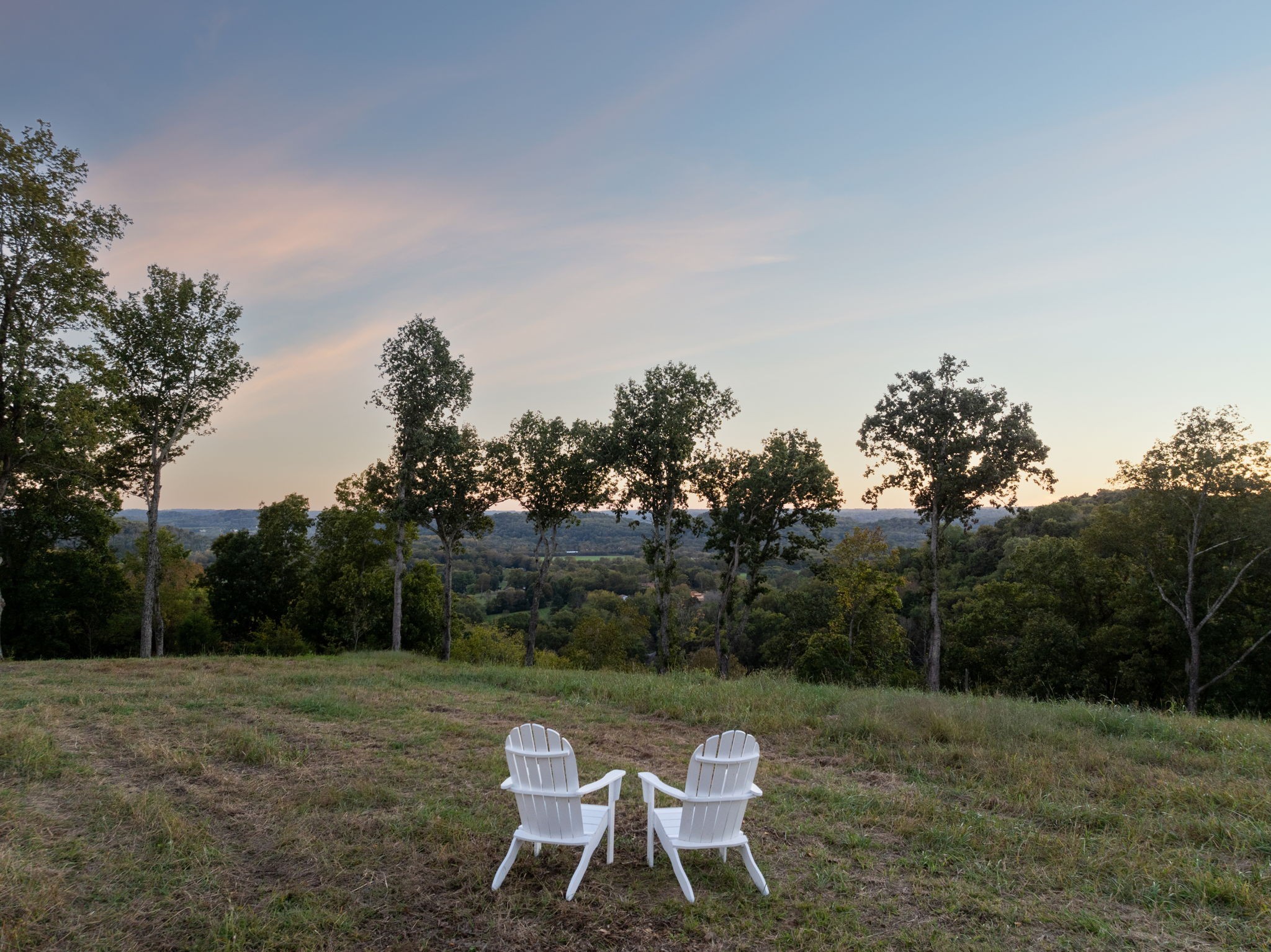 3148 Blazer Road Franklin, TN 37064 - Photo 18 of 67 a view of a wooden chairs and fire pit in the yard