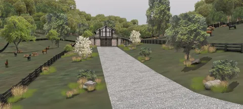 a view of an outdoor space and a lake