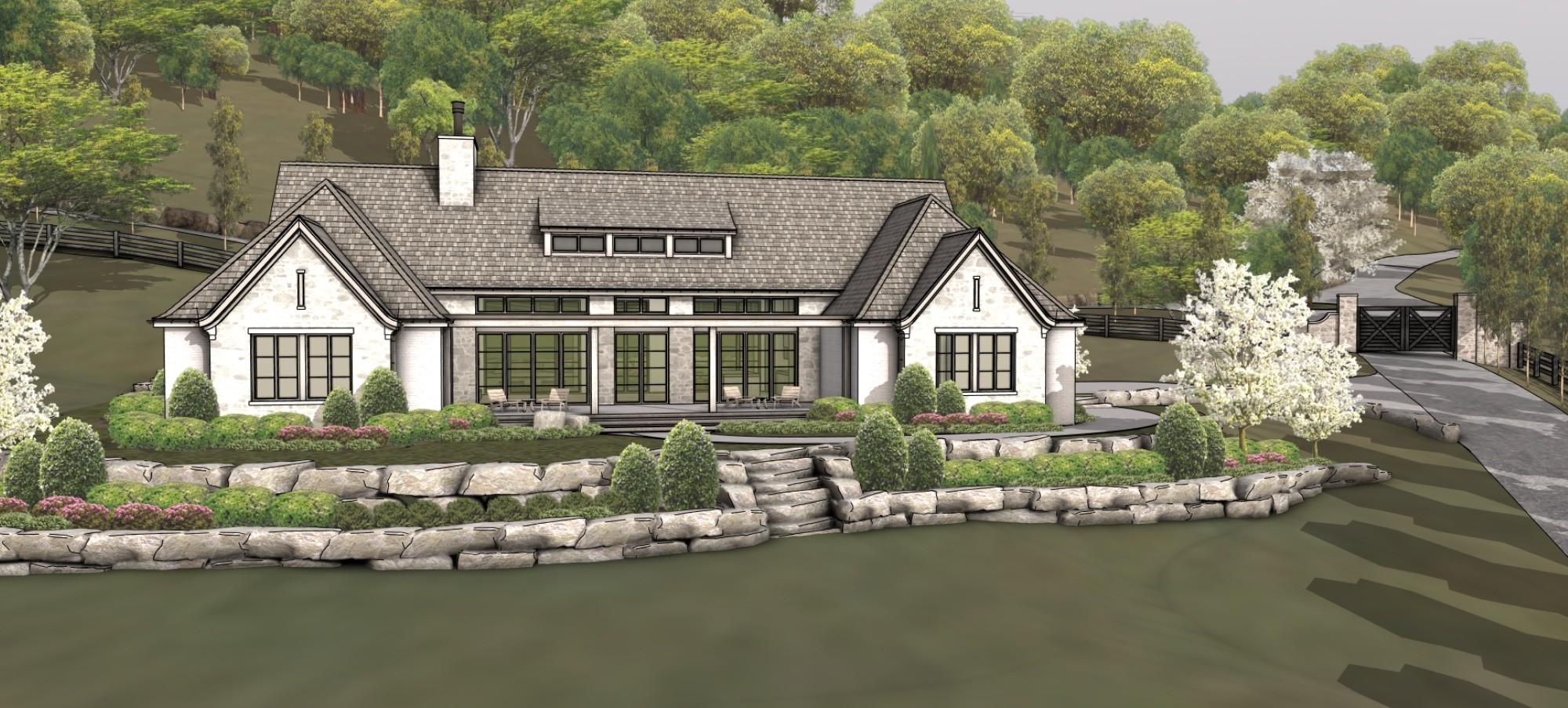 3148 Blazer Road Franklin, TN 37064 - Photo 61 of 67 a front view of a house with a yard