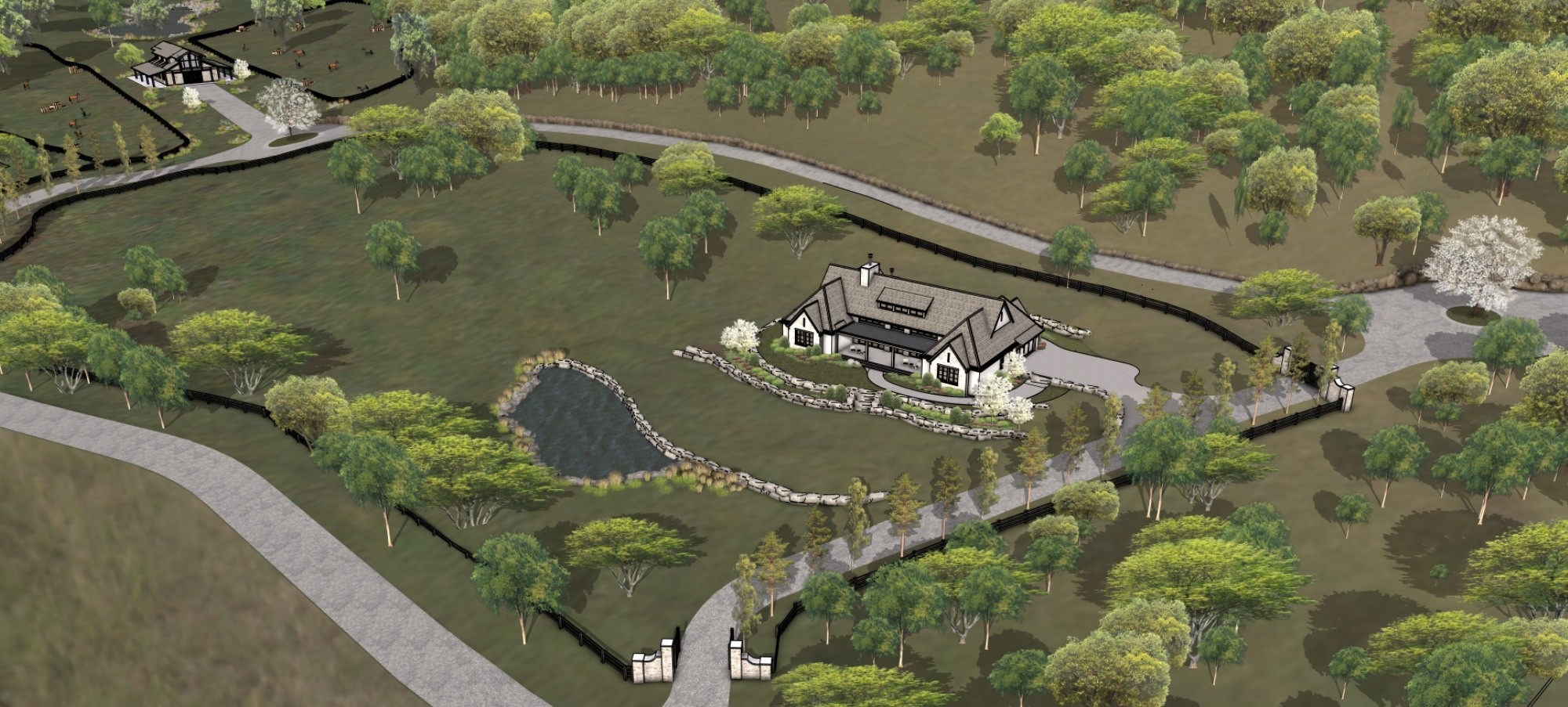 3148 Blazer Road Franklin, TN 37064 - Photo 63 of 67 an aerial view of a house with outdoor space and a lake view