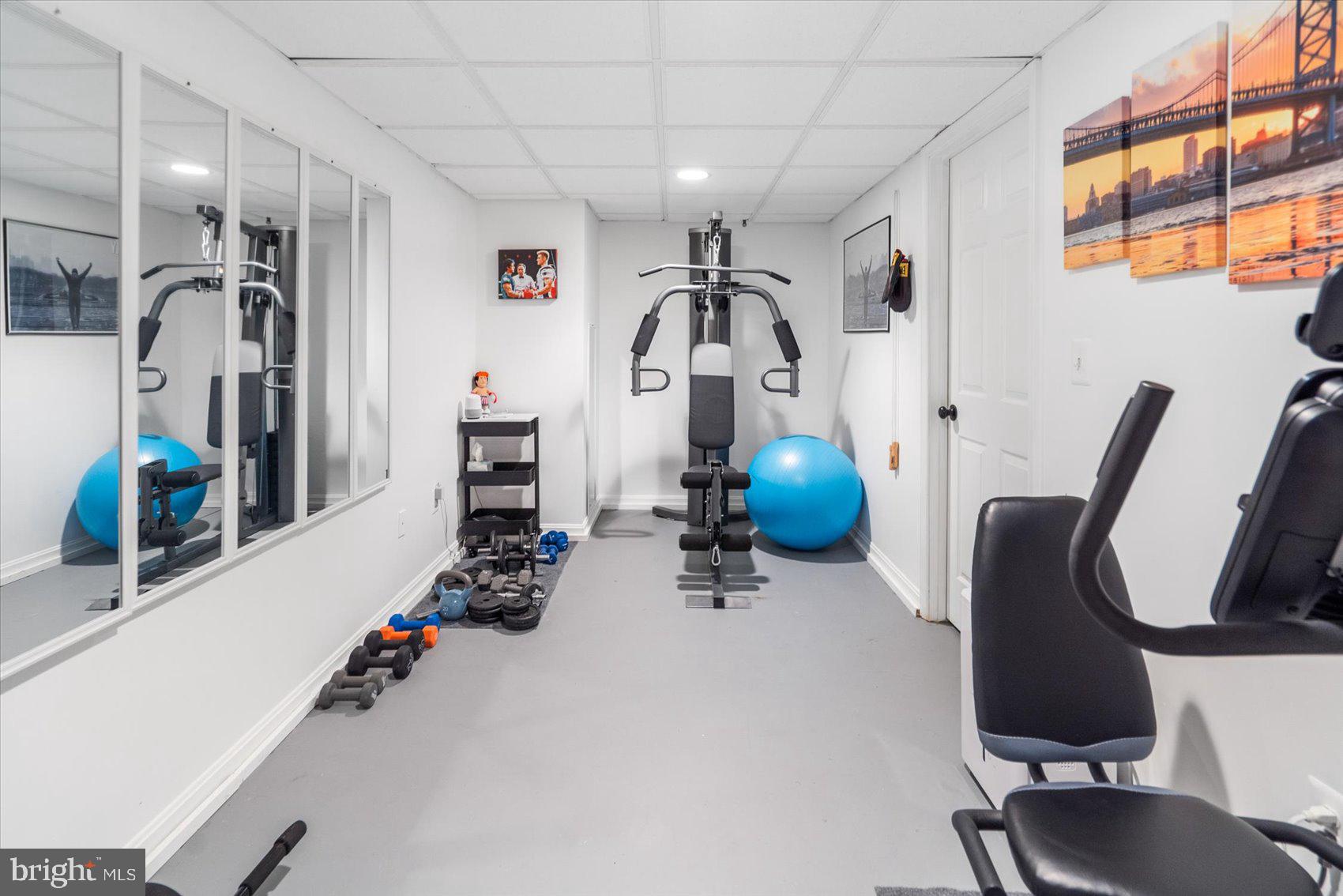 1431 Redfield Road Bel Air, MD 21015 - Photo 38 of 48 Lower Level Fitness Room with additional storage!