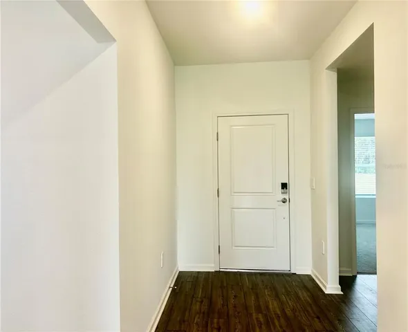 a view of front door