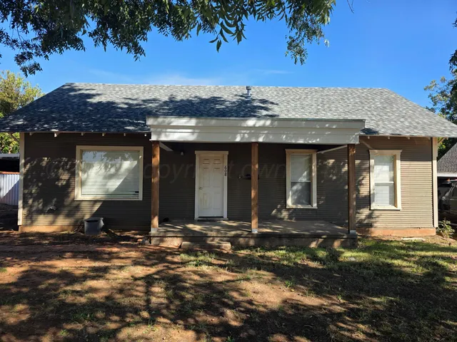 a front view of a house