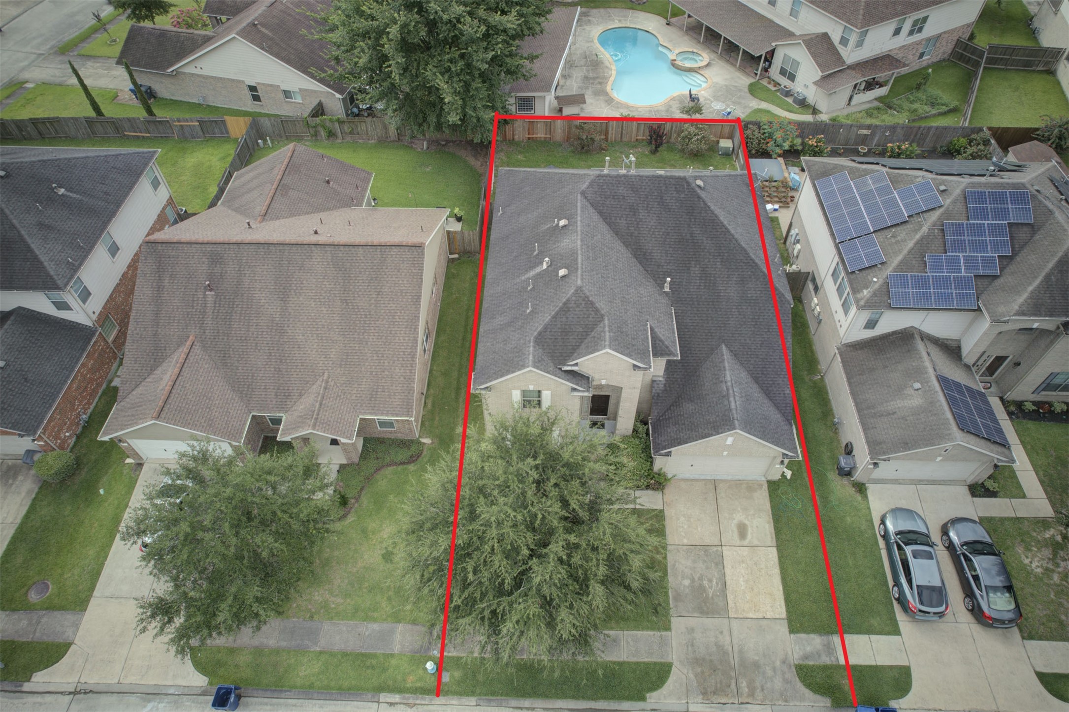 29642 Legends Green Drive Spring, TX 77386 - Photo 42 of 44 an aerial view of residential houses with outdoor space
